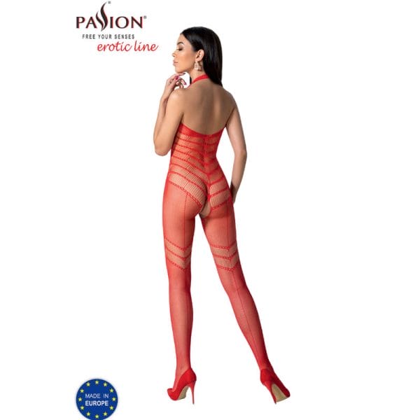 PASSION - BS100 BODYSTOCKING RED ONE SIZE 4